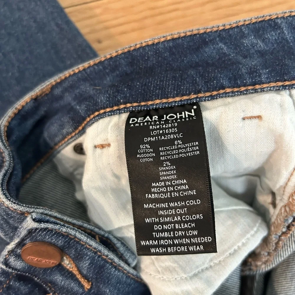 Dear John Olivia skinny jeans with raw hem and distressing size 31 - Picture 3 of 5